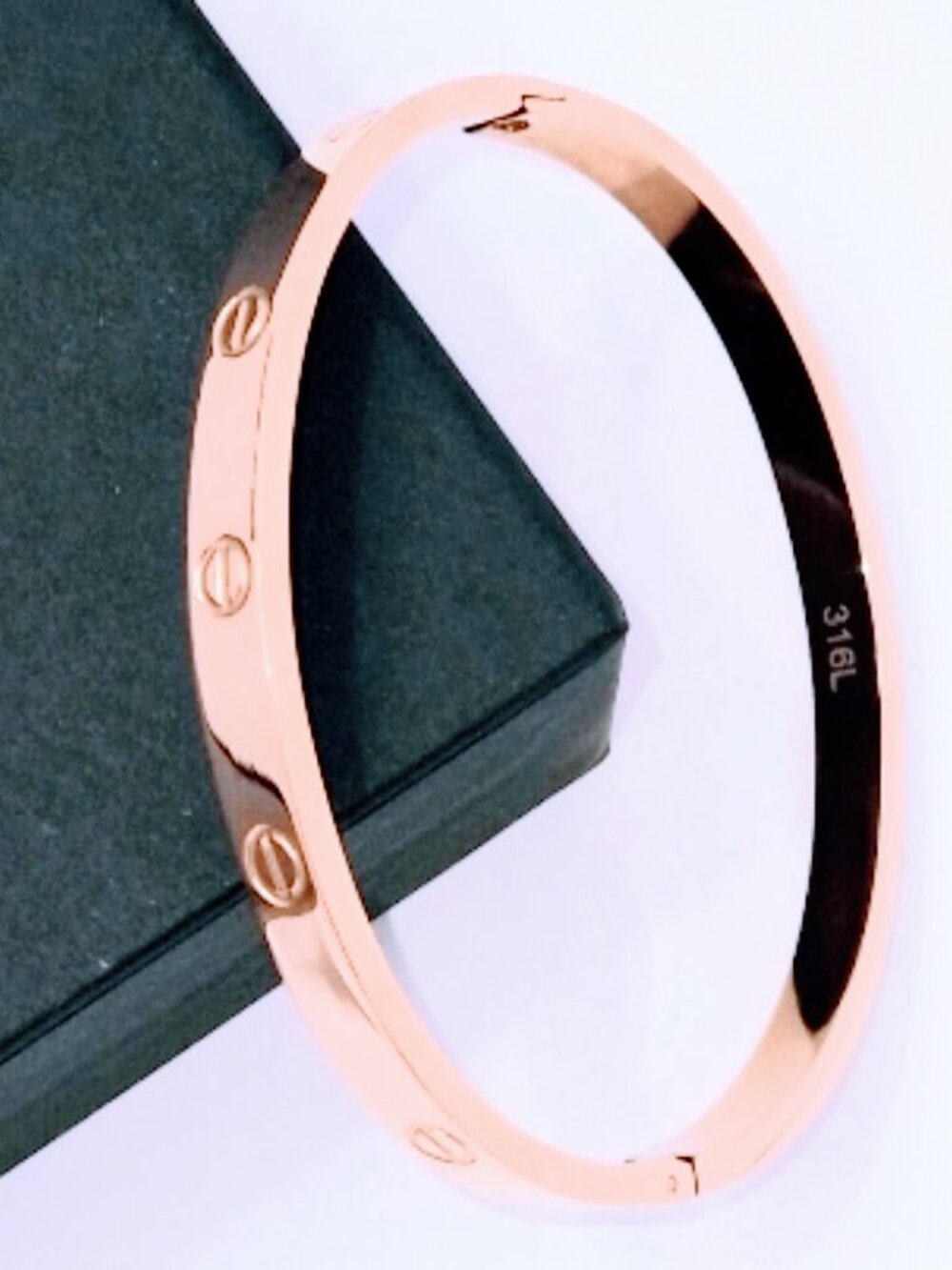 18K Gold-Plated Love Friendship Bracelets Trendy Stainless Steel Bangle Jewelry